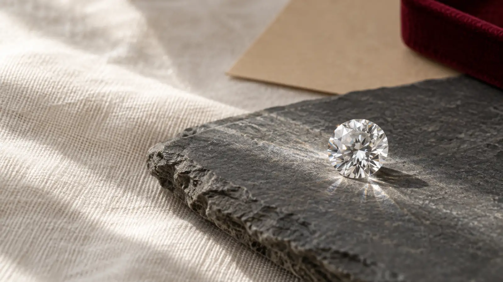 Round brilliant diamond showing strong light return and balanced facet pattern