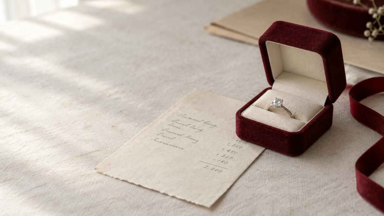 Solitaire engagement ring with a lab-grown diamond in a simple setting