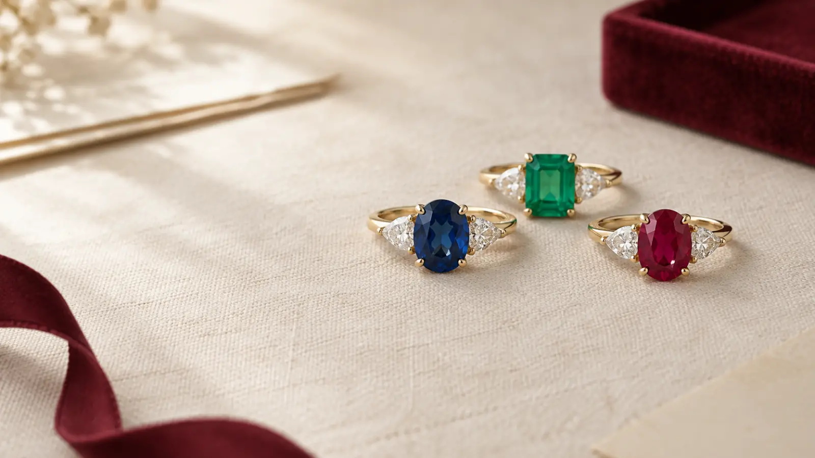 Round moissanite and diamond shown side by side for a buying comparison