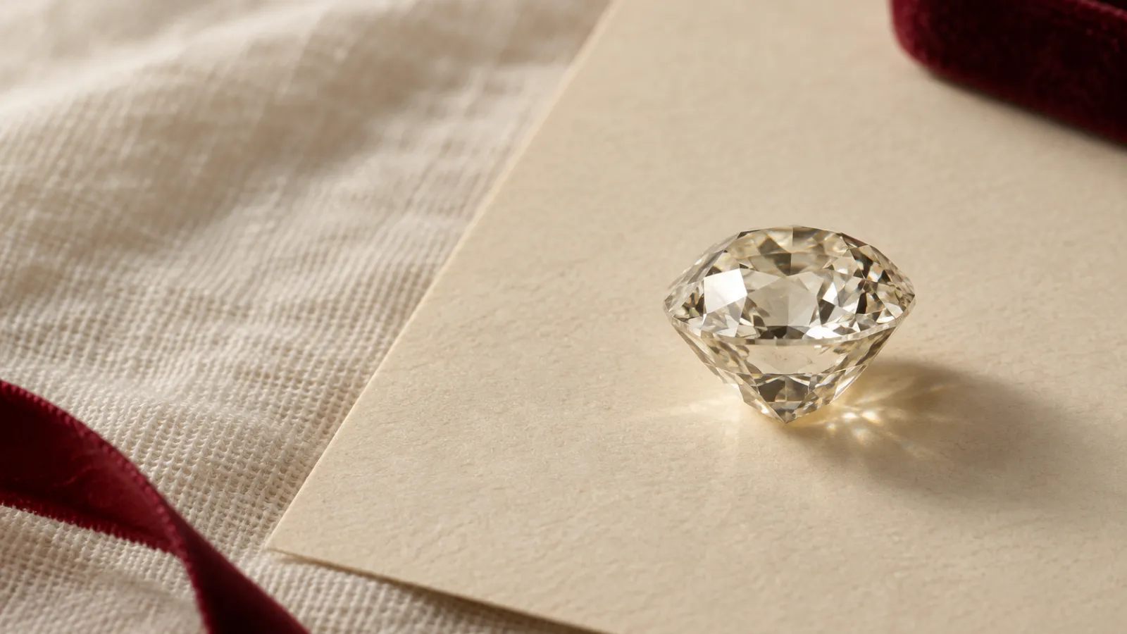 Side-by-side view of an old European cut diamond and a modern round brilliant diamond