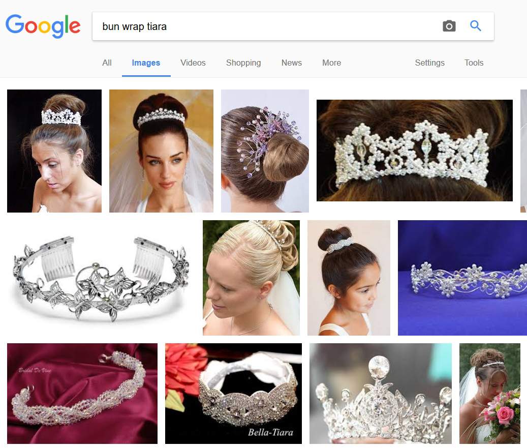 vintage wedding tiara - bun wrap tiara - Google Search