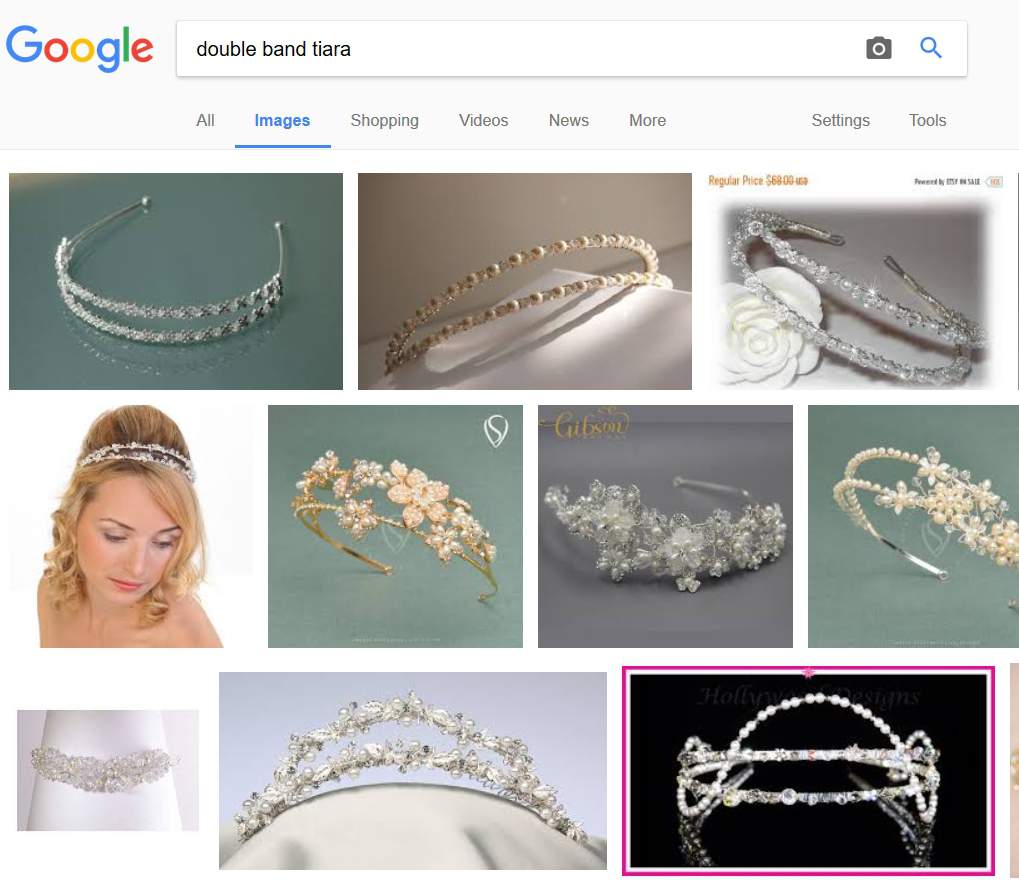 vintage wedding tiara - double band tiara - Google Search