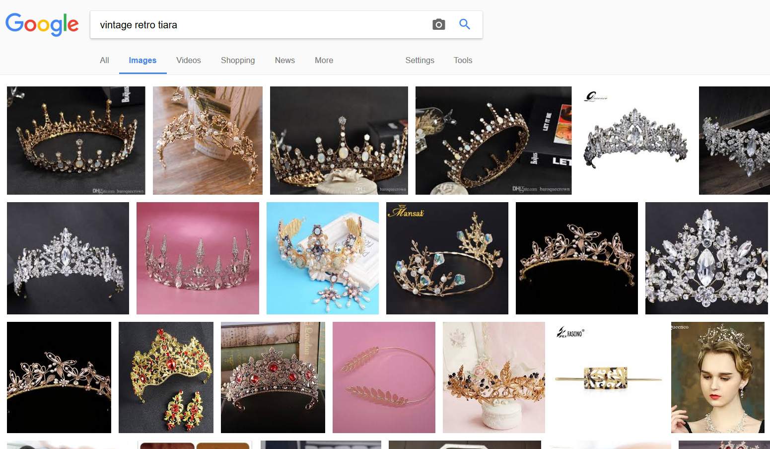 vintage retro tiara - Google Search