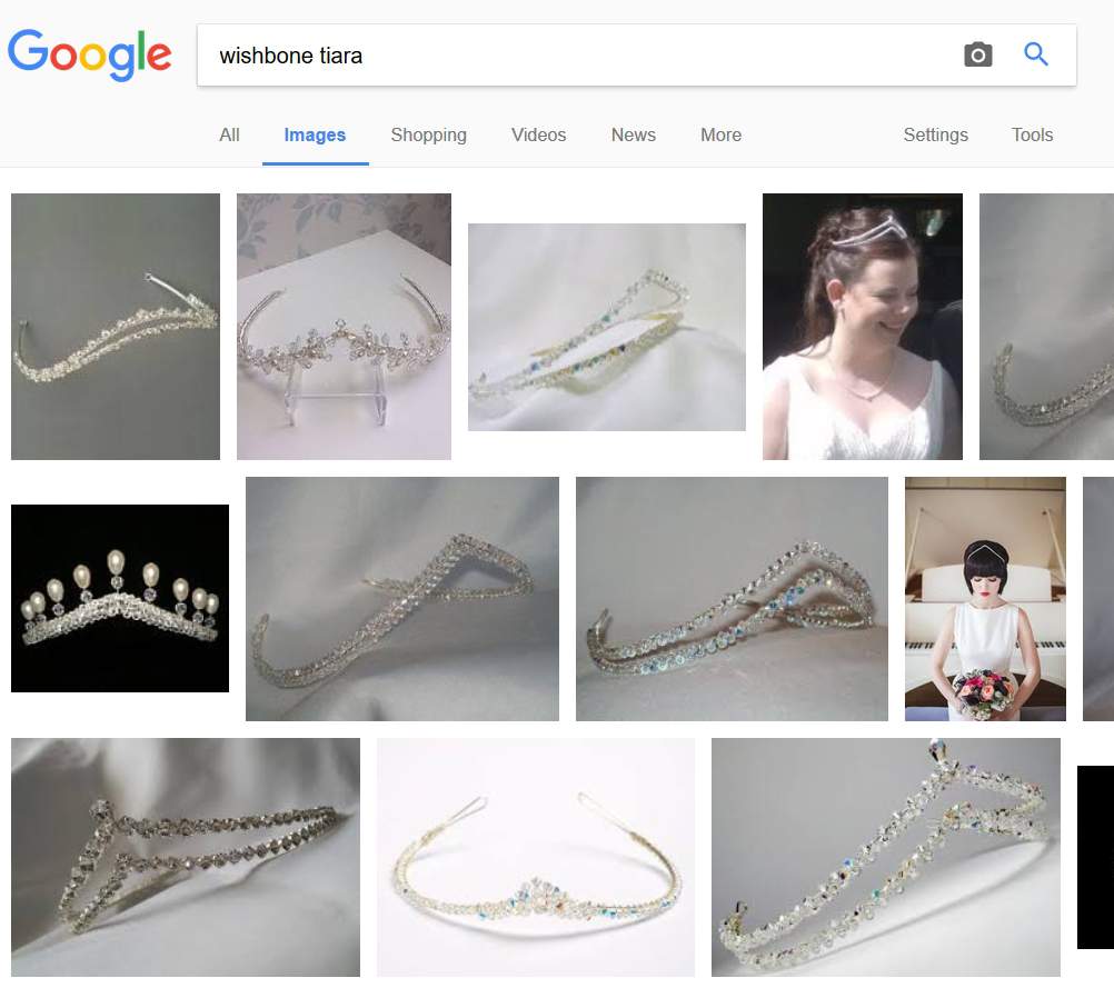 vintage wedding tiara - wishbone tiara - Google Search