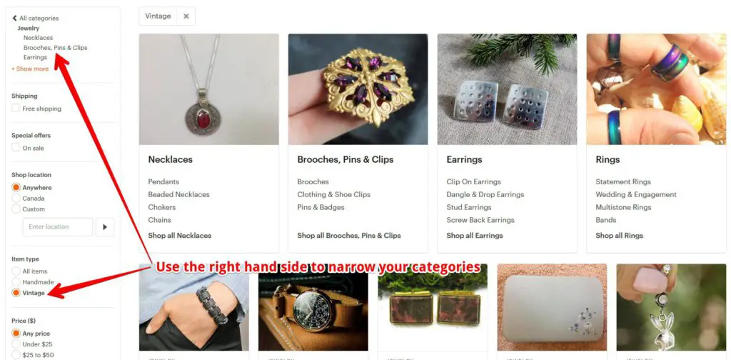 Best Vintage Jewelry Shops on Etsy