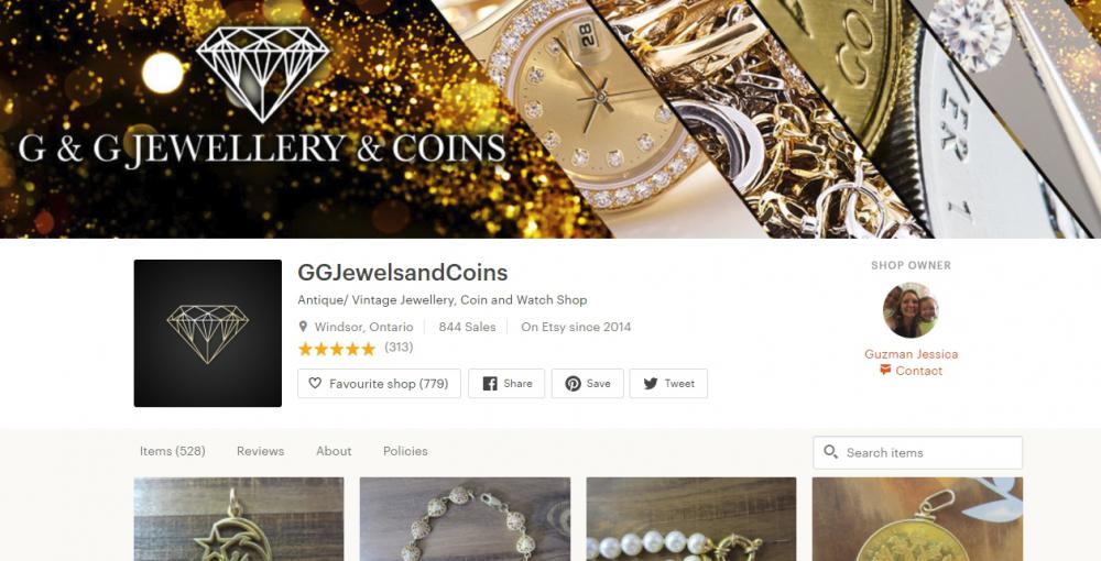 best vintage jewelry shops on etsy - G & G Jewelry and Coins