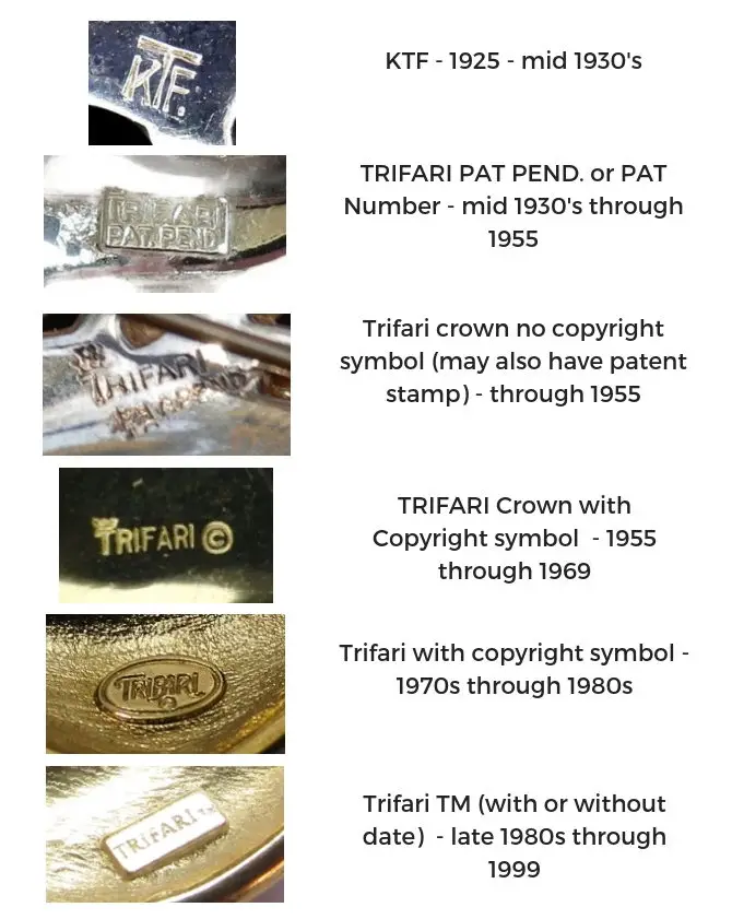 Trifari maker marks
