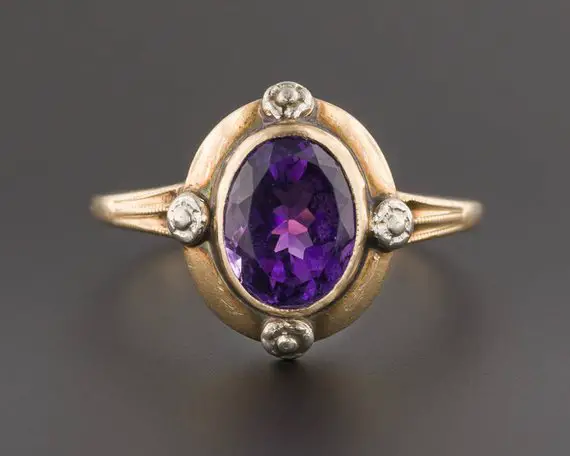 Vintage Art Deco Amethyst Ring
