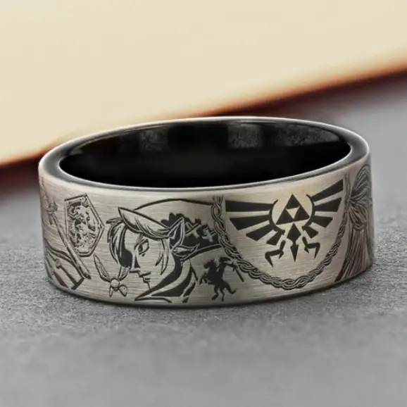 Engraved Zelda Design from Infinite Jewelry on Etsy