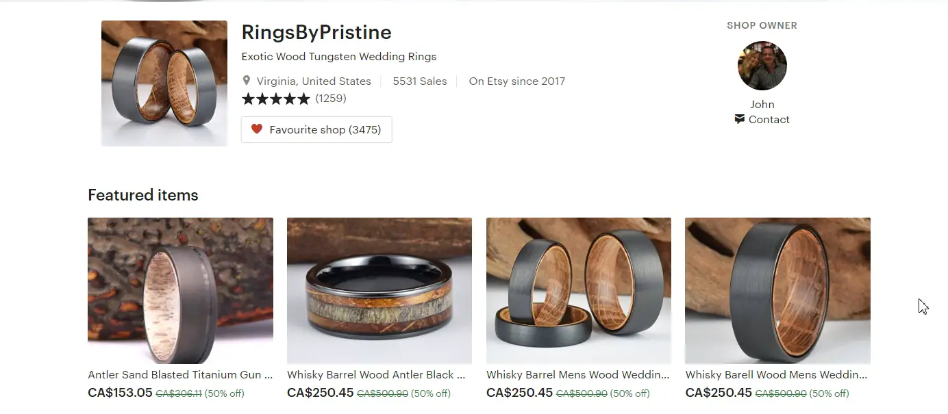 Exotic Wood Tungsten Wedding Rings by RingsByPristine on Etsy
