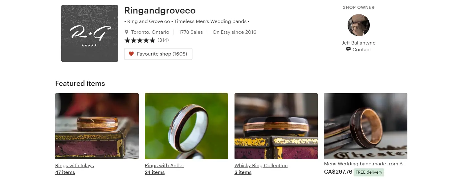 Ring and Grove co Timeless Mens Wedding bands by Ringandgroveco
