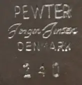 GEORG JENSEN pewter mark
