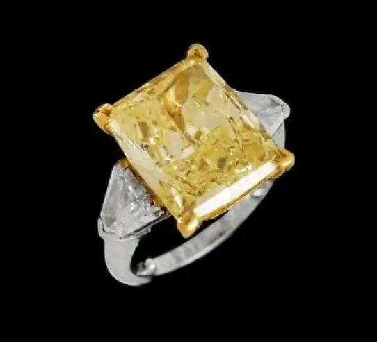 Graff 8.56 Carat Fancy Yellow VVS GIA Diamond Engagement Ring from eBay