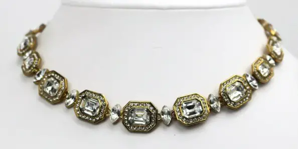 Vintage CAROLEE Crystal Rhinestone Necklace from ShimmerTreeVintage on Etsy