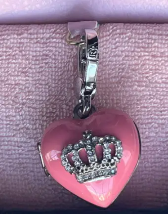 Juicy Couture HEART CROWN Locket Charm from NorwestCharm on Etsy