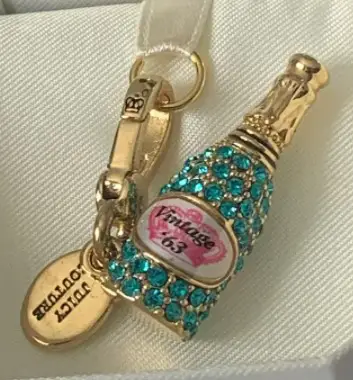 Juicy Couture Vintage Champagne Bottle Charm from NorwestCharm on Etsy