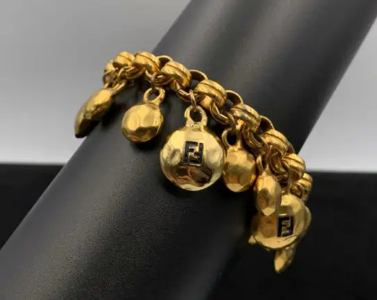 Vintage Fendi Charm Bracelet from ProudBoutique on Etsy