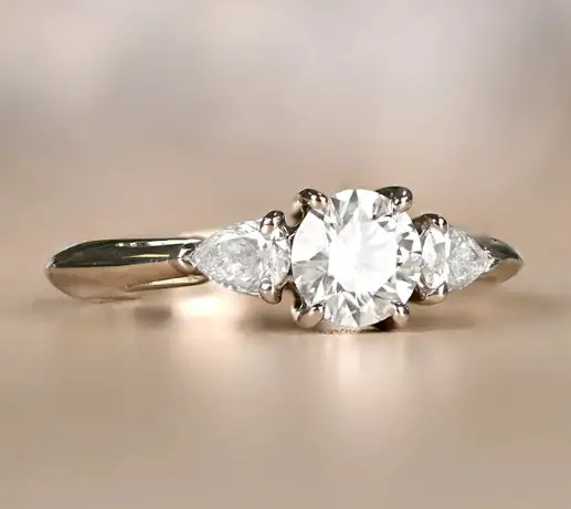 Tiffany Three Stone Ring from EstateDiamondJewelry on Etsy