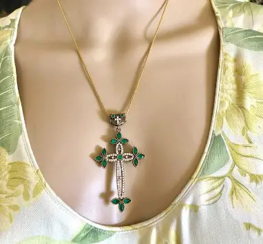 Danecraft Sterling Silver Cross from CompactQueen on Etsy