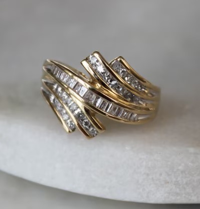 10k Gold Diamond Cocktail Ring from menkDUKE