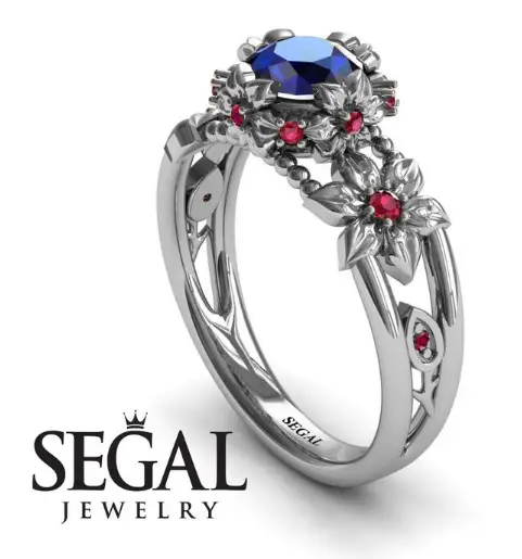Blue Sapphire Engagement Ring from SegalJewelry