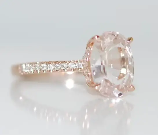 White Sapphire Engagement Ring from EidelPrecious