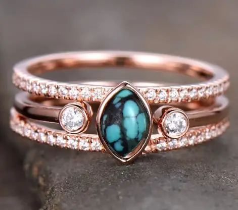 Turquoise Engagement Ring from kbestdesign