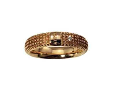 Vintage Damiani 18 Karat Rose Gold and Diamond Metropolitan Ring from AlexandraGroup on Etsy