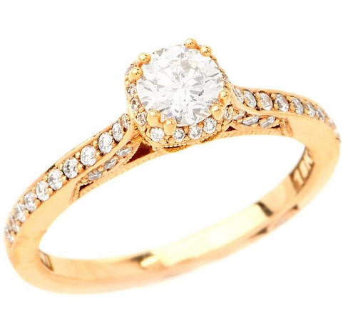 18K Gold Tacori Engagement Ring from TimelessEstateJewels on Etsy