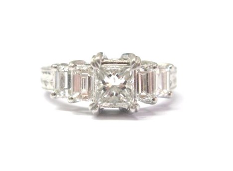 Tacori Platinum Princess Diamond Engagement Ring from diamonddr16 on eBay